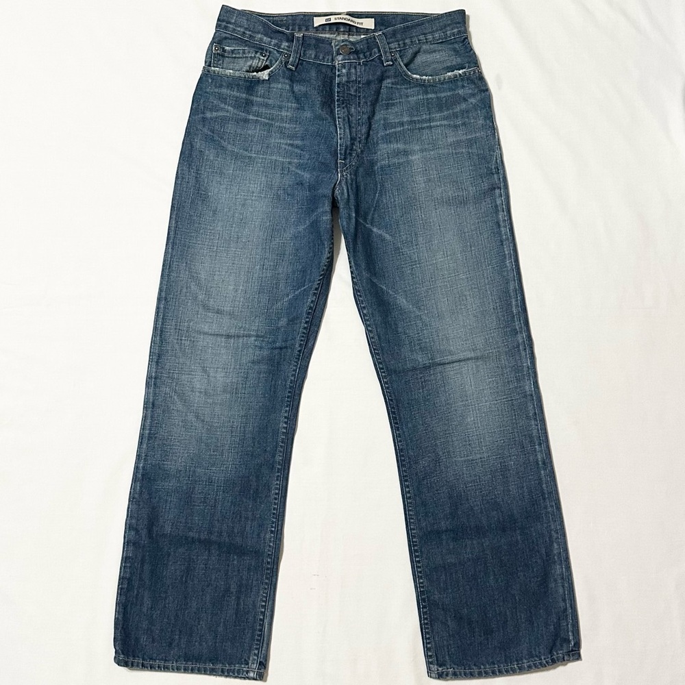Vintage Y2K Gap Men’s Standard Fit Blue Denim Jeans - Rare EUC - 33x29